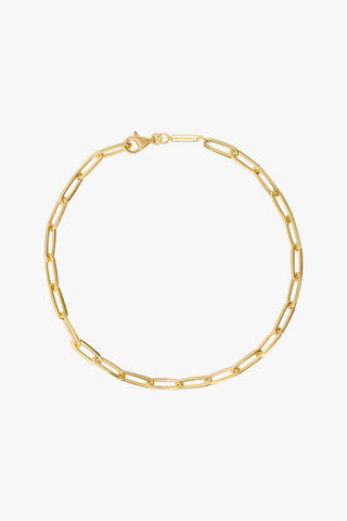 Chunky chain necklace gold plated (43cm)