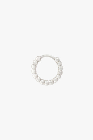 Small dots hoop silver (13mm)