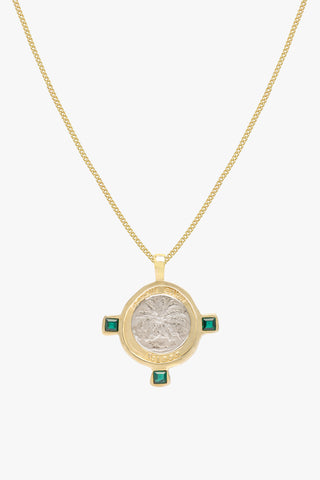Bali coin necklace gold plated