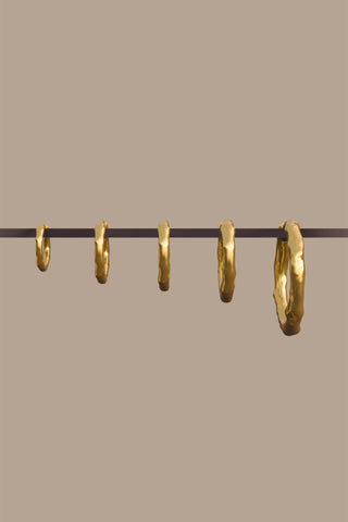 Hammered Hoop Gold Plated (15mm)