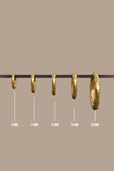 Hammered Hoop Gold Plated (15mm)