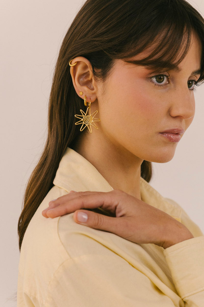 Sol Stud Gold Plated