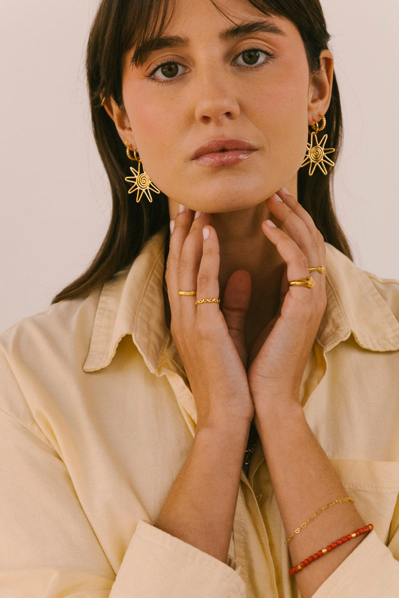 Sol Earring Gold Plated
