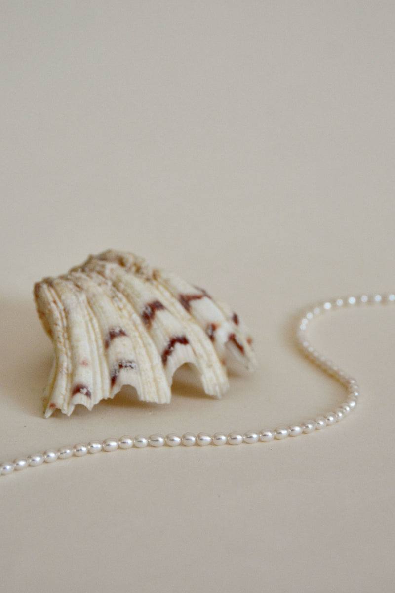 Pearl belly chain gold plated