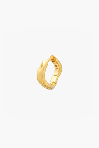 Ripple Huggie Gold Plated