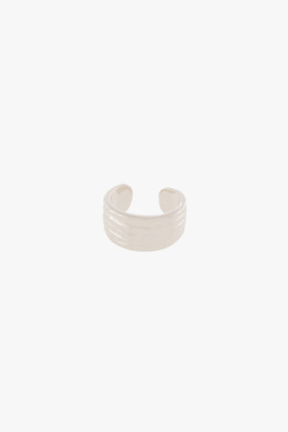Rocky Ear Cuff Silver