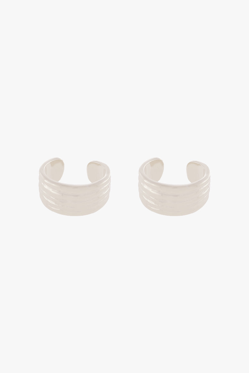 Rocky Ear Cuff Silver