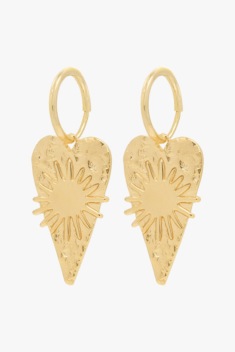 Serenity hoop earring gold plated