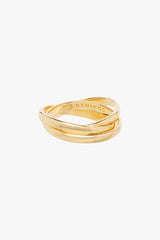 Trinity pinky ring gold plated