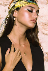 Falling star necklace gold plated 