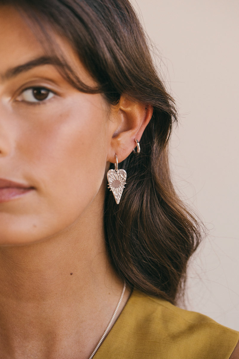 Serenity hoop earring silver 