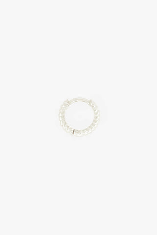 Bold Twisted Hoop Silver (11mm)