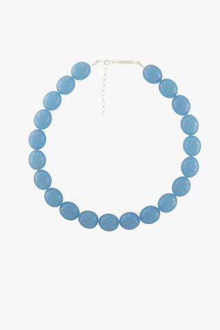 Aqua Do Mar Beaded Necklace Silver