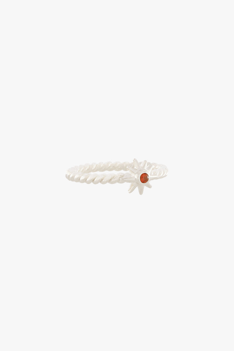 Twisting Sunshine Ring Silver
